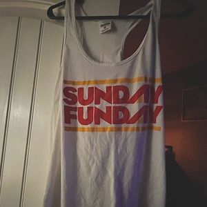 sunday funday/ KC  football tanks, I will sell them separate if wanted